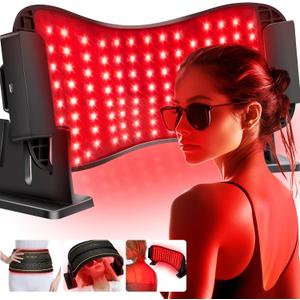 Multifunction Infrared Red Light Therapy for Body and Face, Near-Infrared 850 Red Light Therapy, Cordless, Waist, Legs and Other Parts, Adjustable in Three Levels from 10-30min (Large)