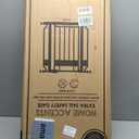 Regalo Safety 37" Extra Tall Baby Gate for Doorways & Bottom of Stairs, Wood Accent Pressure Mounted Gate with Door for Babies, Toddlers & Pets, Tested & Safe for 30 Years, American Designed and Owned