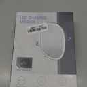 COSMIRROR Shower Mirror Fogless for Shaving with Razor Holders, No-Drilling, 3-Color Dimmable Lights – Larger Anti-Fog Shower Mirror with Light Shatterproof & Waterproof for Men and Women