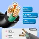 DEWENWILS Outdoor Extension Cord 1 to 3 Splitter, 3 Prong Outlets Plugs, Max 28ft End to End (40 FT Total),16/3C SJTW Weatherproof Wire for Outdoor String Lights, ETL