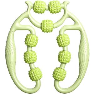 Relajador De Piernas Manual, Meridian Massage Roller for Calf,Leg Massager Roller9 Wheel Circular Leg Clamp, Leg Roller Massage Tool, Multipurpose Massage Tools (9 Rollers (Large)