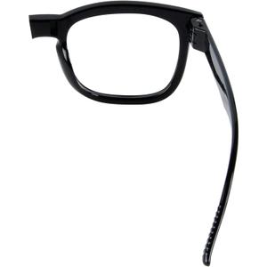 (Must Buy Both Eye) Metalless Reading Glasses Different Strength Each Eye Black-Right Eye+2.50