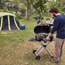 Coleman RoadTrip 285 Portable Stand-Up Propane Grill with 3 Adjustable Burners & Instastart Ignition, 20,000 BTUs of Power for Outdoor Cooking, Camping, Tailgating, Grilling, BBQs, & More