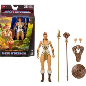 Masters of The Universe Masterverse Action Figure New Eternia Teela, 7 Inch Motu Toy 30 Articulations, Removable Cobra Hood, Weapons Accessories