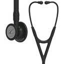 3M Littmann Cardiology IV Diagnostic Stethoscope, 6168, More Than 2X as Loud, Weighs Less, Stainless Steel Black-Finish Chestpiece, 27" Black Tube, Black Stem, and Headset