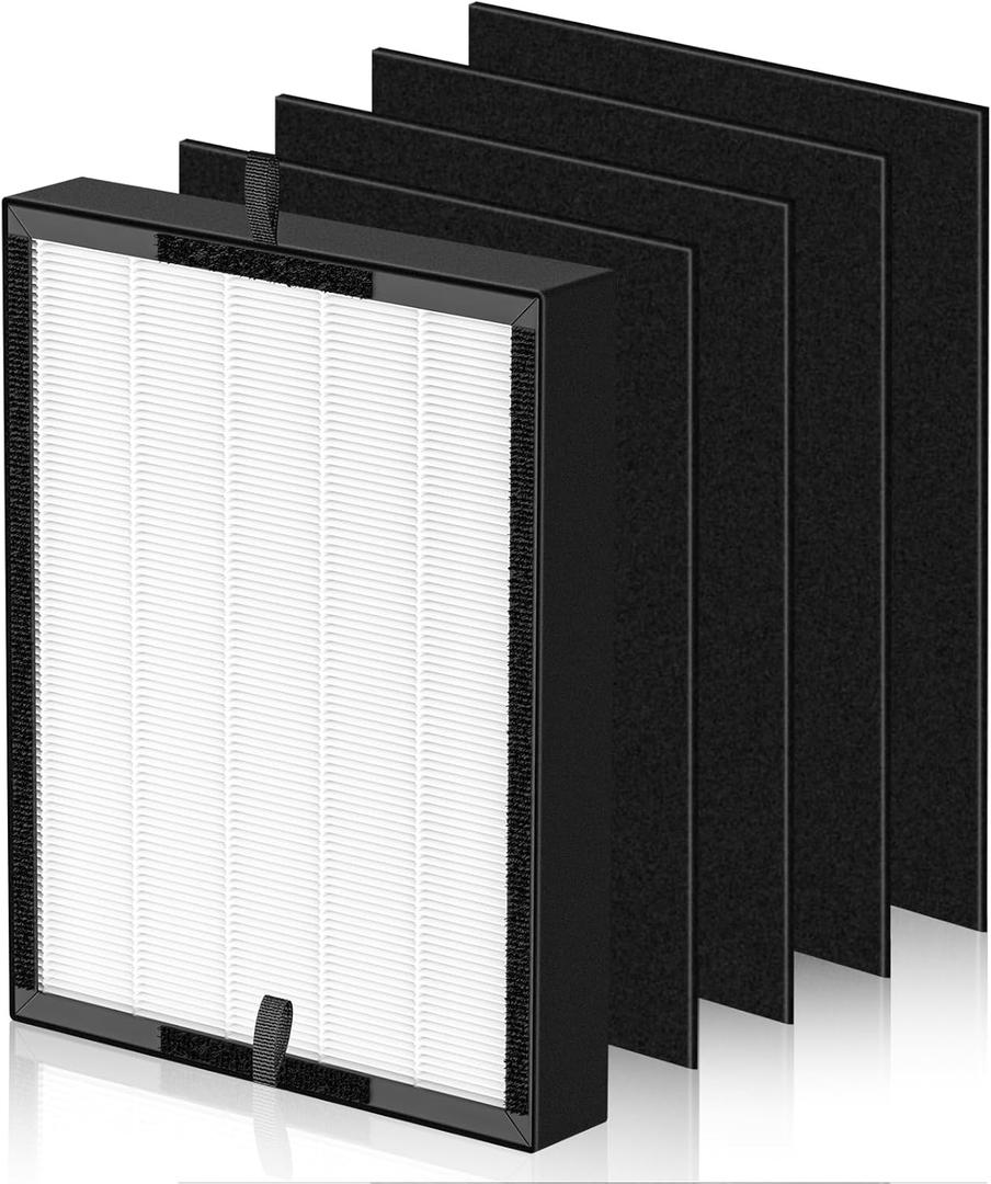 45i Replacement Filter Compatible with Alen BreatheSmart Flex and 45i Pure Air Purifier, 3in1 HEPA Filter with Activated Carbon PreFilter, B4Pure, 1 Hepa Filter + 3 Carbon Filters