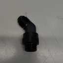 8AN Male Flare to 8AN -8 ORB O-ring Boss 45 Degree Swivel Fitting Adapter Aluminum Black