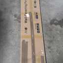 Art3d 4-Pack Glue-On Herringbone Wainscoting Panel for Interior Wall Decor - 104 x 12 Inch Polystyrene Ultralight Slim Slat Wall Panels for Living Room Bedroom, Ashtree