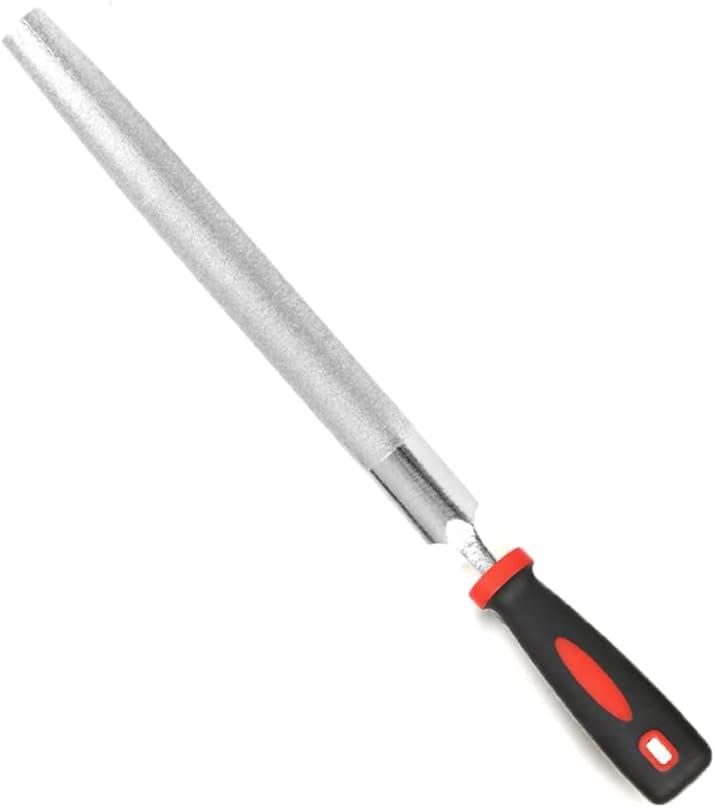 YKLP 8inch Diamond Coated Half Round File Plastic Handle Hand Tools for Grinding on Glass, Stone, Marble, Rock, Bone 120 Grit2