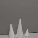 Yalumo 26 Pack Foam Cones for Crafts, 5 Size White Polystyrene Foam Tree Cones 8, 6, 4.3, 3, 2.4 Inch Tall for DIY Art Projects, Christmas Trees, Gnomes, Holiday Decorations, Wedding, Crafts Supplies