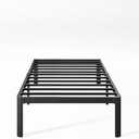 Nordicbed 14 Inch High Platform Twin Bed Frame No Box Spring Needed, Metal Bed Frame Twin, Noise Free, Easy Assembly, Heavy Duty, Black