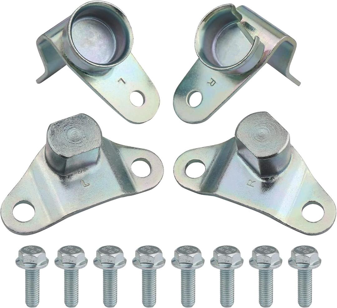 Tailgate Hinge Kit w/Bolts for Rear Tail gate Door Panel Compatible with 1999-2007 Chevy Chevrolet Silverado GMC Sierra 1500 2500 3500 Truck Tailgate Accessories Parts