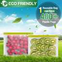 2 x Reusable Freezer Bags - 10 Pack Reusable Sandwich Bags BPA Free, Leakproof, Extra Thick | Food Storage Bags for Freezer, Meal Prep, Travel, Kitchen, Salad & Marinate