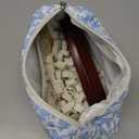 Travel American Mahjong Tile Set | 166 PCS 0.8 Inch Mini Mahjong Game Tiles, 4 Wooden Racks, Floral Storage Bag, 3 Dice & Beginner's Guide, Complete Portable Set