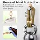 Manna Joy Phone Lanyard Crossbody with 2 Hanging Loops: Metal Buckle Adjustable Skin-Friendly Cell Phone Strap for iPhone Around,Hands-Free Universal Anti Theft Neck Lanyards For Outdoor Travel,Khaki