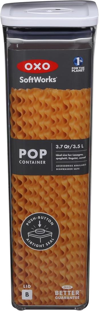 OXO, Soft Work Pop Rectangle Tall 3.7 Qt. Quantity