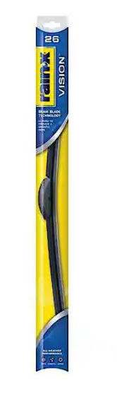 Rain-X Vision Wiper Blade: 26", Standard Beam, All Weather Performance, Pack of 1