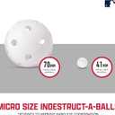 Franklin Sports MLB Micro Tee Trainer Kids Baseball Batting Trainer with Pop-Up Pitching Machine, 10 Durable Balls, Drill Card & Bag Youth Hitting Practice Set for Backyard Training