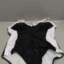 SUUKSESS Womens Tummy Control One Piece Swimsuit Sexy Crisscross Back Bathing Suit (Large, Black)
