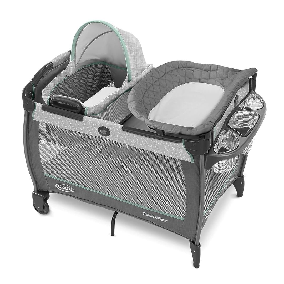 Graco Pack 'n Play Close2Baby Bassinet Playard Features Portable Bassinet Diaper Changer and More, Derbyб 12 x 14.7 x 32.76 inches