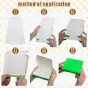 50 Pcs Mini Pizza Boxes Mini Dessert Boxes5.1 x 5.1 x 0.78 inches for Parties, Bakeries, and Food Delivery,CelebrationsChristmas Birthdays (Green)