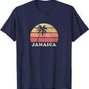 Jamaica Vintage 70s Retro Throwback Design T-Shirt,large