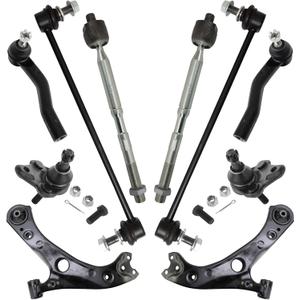 TRQ Front Steering & Suspension Kit Compatible with 2016-2022 Toyota