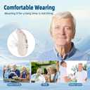 Hearing Aids for Seniors, Rechargeable OTC Hearing Aid with 16-Channel Digital Chips - Intelligent Noise Cancelling, Comfort Fit in Ear Canal & 7-Day Standby