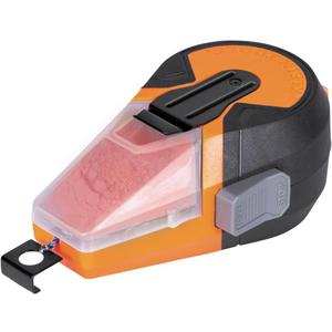 Klein Tools CHLK50R Chalk Line Tool, 50-Foot Auto-Retracting Reel, Mess-Free Refill, Includes 1.2-Oz Red Chalk
