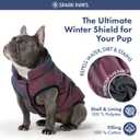 Spark Paws Dog Winter Jacket, Water-Resistant Coat, Warm Reflective Windproof Fleece-Interior, for Large Dogs - Cosmic - XL