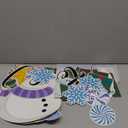 Containlol Christmas Bulletin Board Decorations Set Merry Christmas Classroom Door Decorations Winter Snowman Snowflake Paper Cutouts Xmas Tree Wall Stickers Decals for Chalkboard Home Office Party