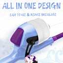 WIDDEN Kids Fishing Pole, Portable Telescopic Fishing Rod, Toddler Collapsible Fishing Rod and Reel Combo with Tackle Box for Boy, Girl, Youth, Beginner, Over 3 Years Old (Misty Blue & Magic Purple)