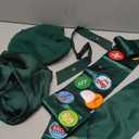 GHGMAO Girls Scout Costume Set - 24pcs Morale Badges Patches Green Beret Scout Sash Neck Scarf and Bowtie for Women Halloween Costume Party Dress Up