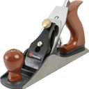 GreatNeck C4 Bench Hand Plane (9 Inch), 2 Inch Cutter, Adjustable to Control the Blade, Cast Iron Body, Quality Plastic Ergonomic Handles