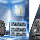 Mecha Heavy-Duty Automobile Remote Control Key Fob Shell Keychain Fits for Lexus ES GS GX is LS LX RX / Toyota FJ Cruiser Landcruiser