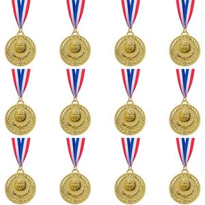 Abaokai 12 Pieces Gold Medals for Awards,1st Winner Medals for Sports, Competitions, Party, Olympic Style, 2 Inches