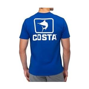 Costa Del Mar Unisex Adult Emblem Marlin Short Sleeve T-Shirt L