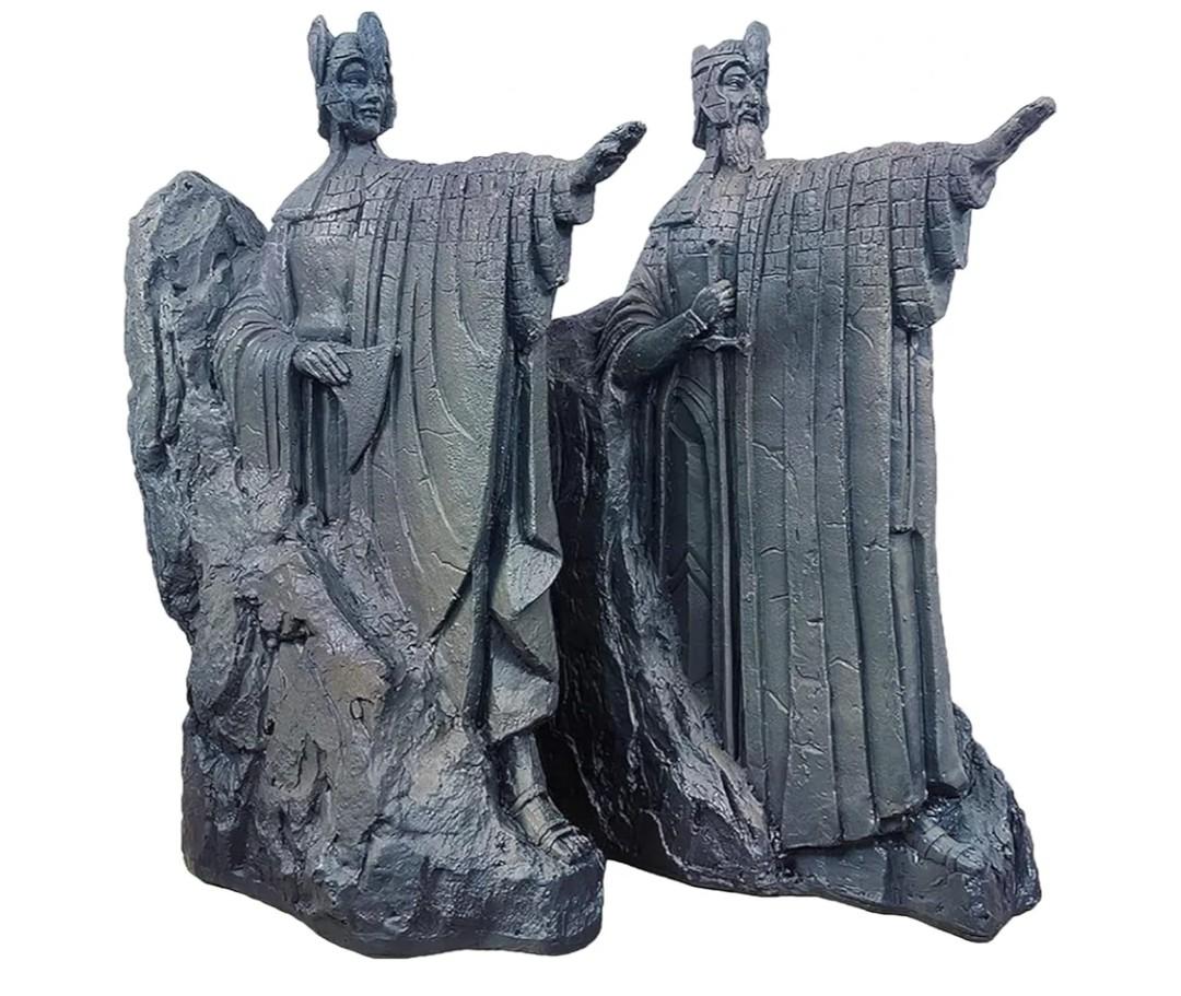 Lord of The Rings Bookends, Resin Decorated Bookshelf, 9.8 Inch Lord of The Rings Gifts Book Ends Non-Slip Book Divider for Library Office Home Study