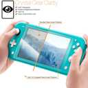 Orzly Screen Protector for Nintendo Switch Lite 2019 Model [4 Pack] Tempered Glass Screen Protectors. No Bubbles Easy Installation Anti Scratch Edition