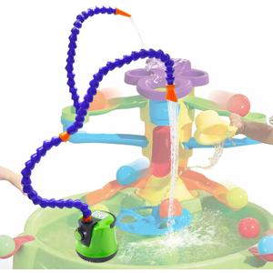2025 Newly Upgraded Water Table Pump Toys for Kids, Fun Swimming Pool Toys for Kids, 2 Way Pump Water Table for Toddlers 2+, Play Water Table Accessories