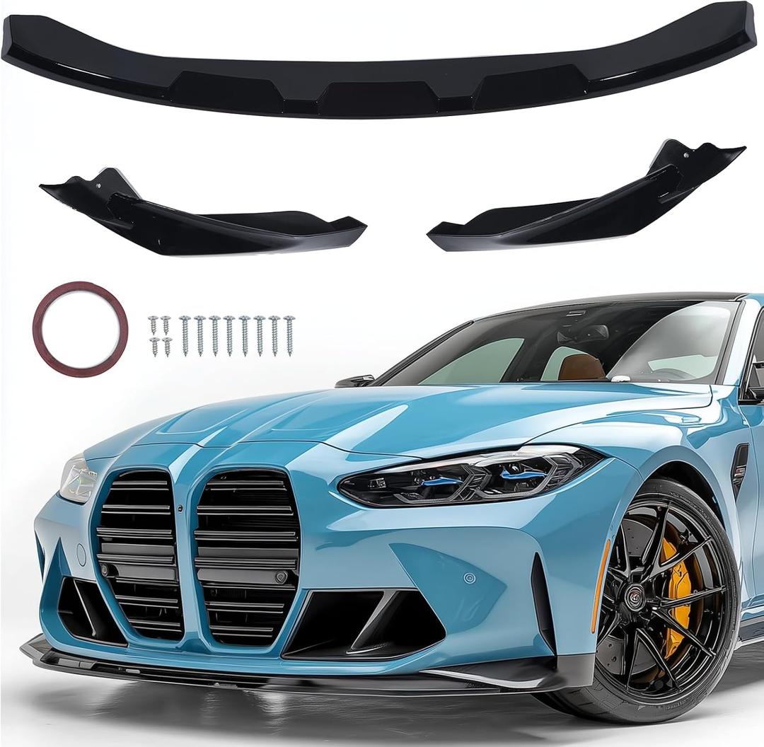 Front Bumper Lip Spoiler Splitter for BMW G80 M3 G82 G83 M4 2021-2025
