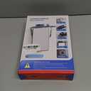 TAILI Shower Mirror Fogless for Shaving with Razor Holder, Anti-Fog with Powerful Suction for Bathroom,Makeup Shave Mirror Wall Mounted for Men & Women, Shatterproof & Removable,Grey