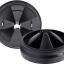 2 PCS Insinkerator Rubber Drain Insert Garbage Disposal Splash Guard and Stopper Quiet Collar Sink Baffle Parts for Kitchen Replacement Cover Garbage Disposal Rubber Drain Insert