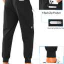 NORTHYARD Men's Athletic Running Pants Lightweight Workout Joggers Quick Dry Gym Sweatpants Active Sports Track Training (Black, M)