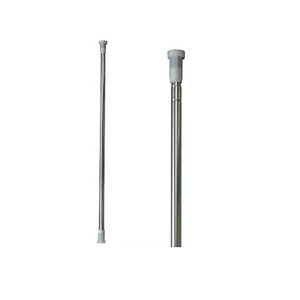 Telescopic Extendable & Adjustable Short Metal Tension Bath Rod with No Drilling Shower Curtain Pole Chrome 140 - 260