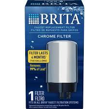 Brita CHROME FAUCET REPLACEMENT FILTER for BRITA ON TAP WATER FILTRATION SYSTEMS 2 Count