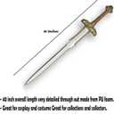 40 Inch Medieval Foam Conan The Barbarian Atlantean Foam Sword for Movie Replica Cosplay LARP Costume Halloween, Pack of 2