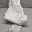 MAGZO Magnetic Screen Door, Fits 62'' x 80'' Door(Mesh Size 64'' x 81''), Left Right Side Opening, Scratch-Proof Polyester, Pet&Kids Friendly, Keep Annoying Creatures Out, with Keep Open Straps, White