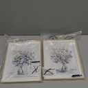 Framed Flower Wall Art Picture: Floral Print Watercolor Blossom Bouquet Wildflower Painting Vertical Botanical Artwork Decor for Living Room Bedroom Bathroom (8"x10"x2Pcs)