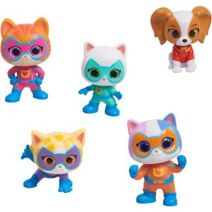 Just Play Disney Junior SuperKitties Hero Squad 5-Piece Figure Set, Kids Toys for Ages 3 Up